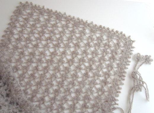 モヘアのショール編みました - sumirenoiro 糸でつくるかわいい